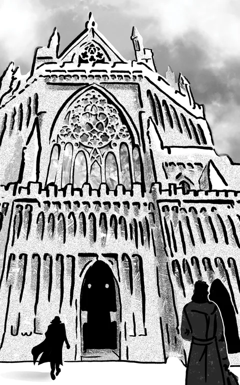 Illustration by Andrew Schwilling for Chapter 1: A Difficult Decision