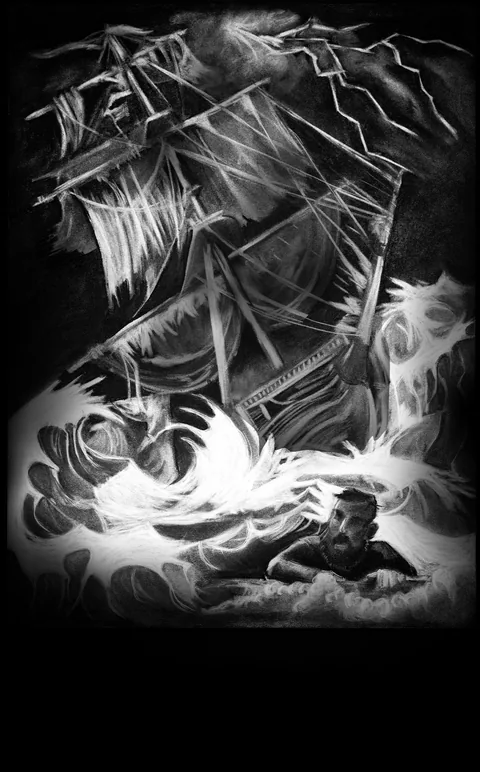 Illustration by Andrew Schwilling for Chapter 10: Sunken Treasure